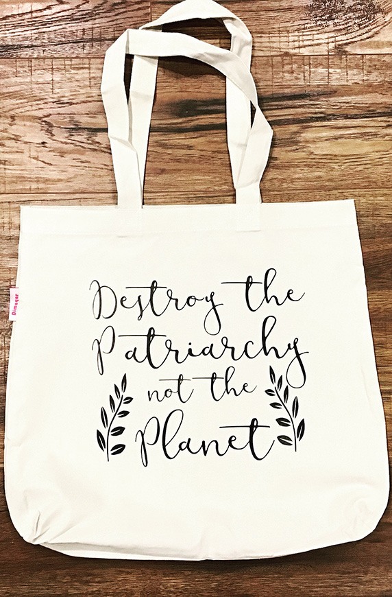 Canvas Ave Destroy the Patriarchy Tote
