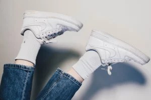 Winter white sneakers that are too good to save for spring