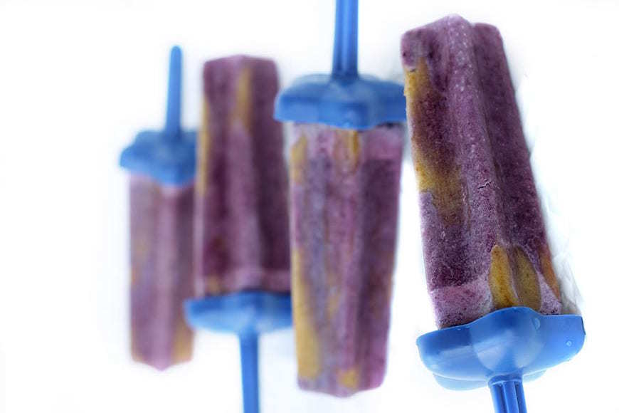 Gesunde Fruchtdesserts Eis-Pops