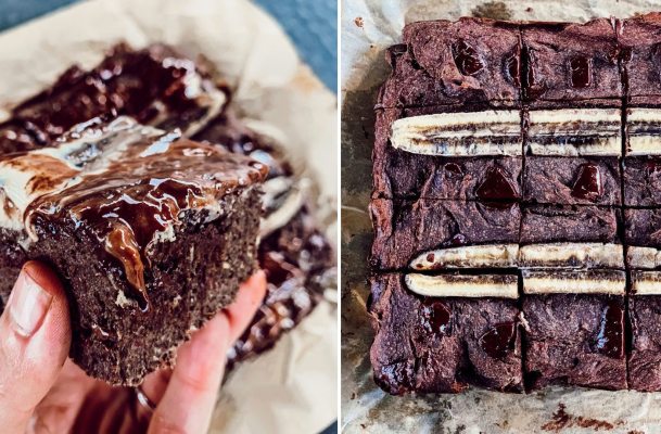 These Healthy Chunky Monkey Banana Bread Brownies Aren't Messing Around