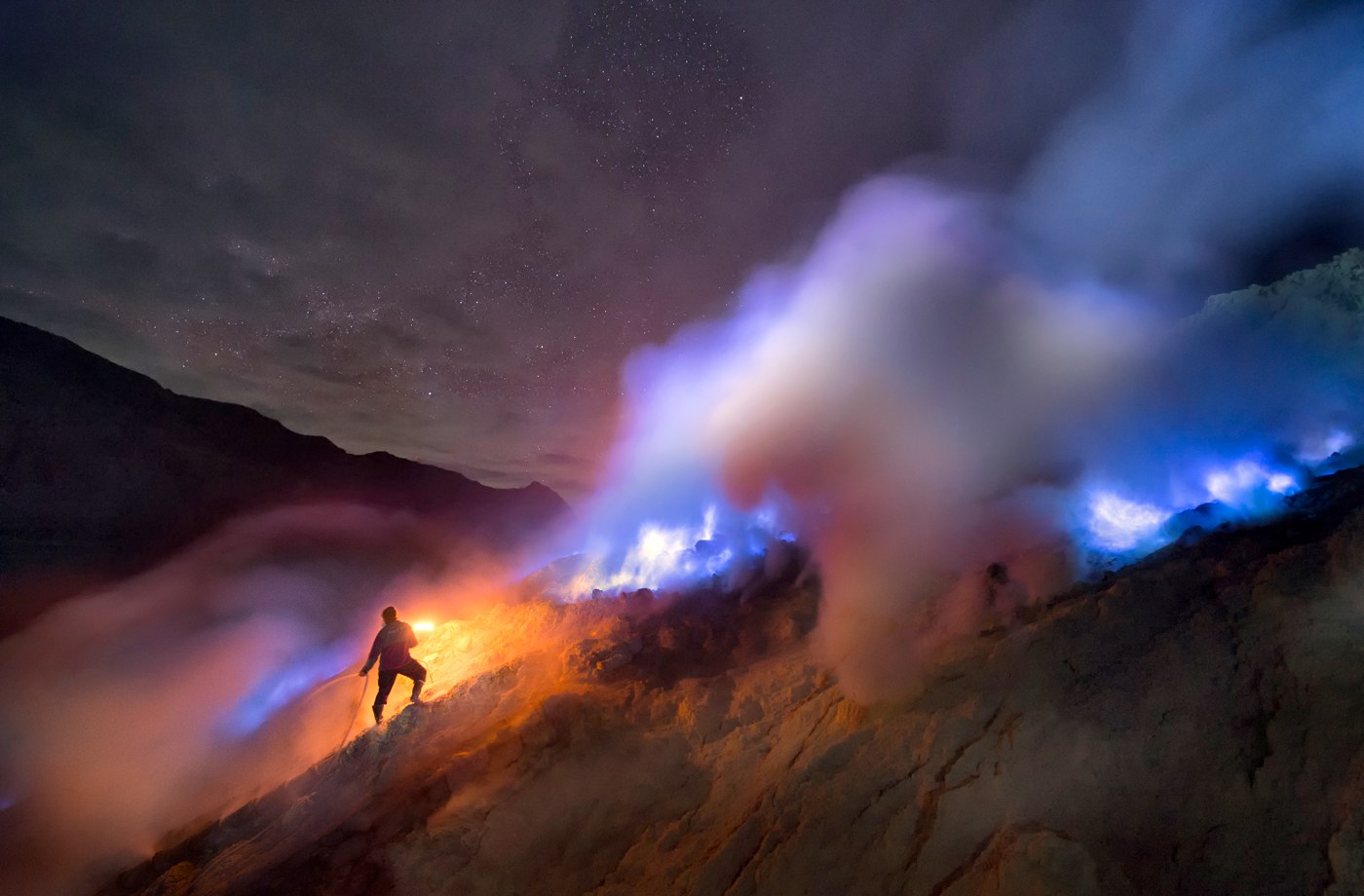 Behold Kawah Ijen  the blue  fire volcano  in Indonesia 