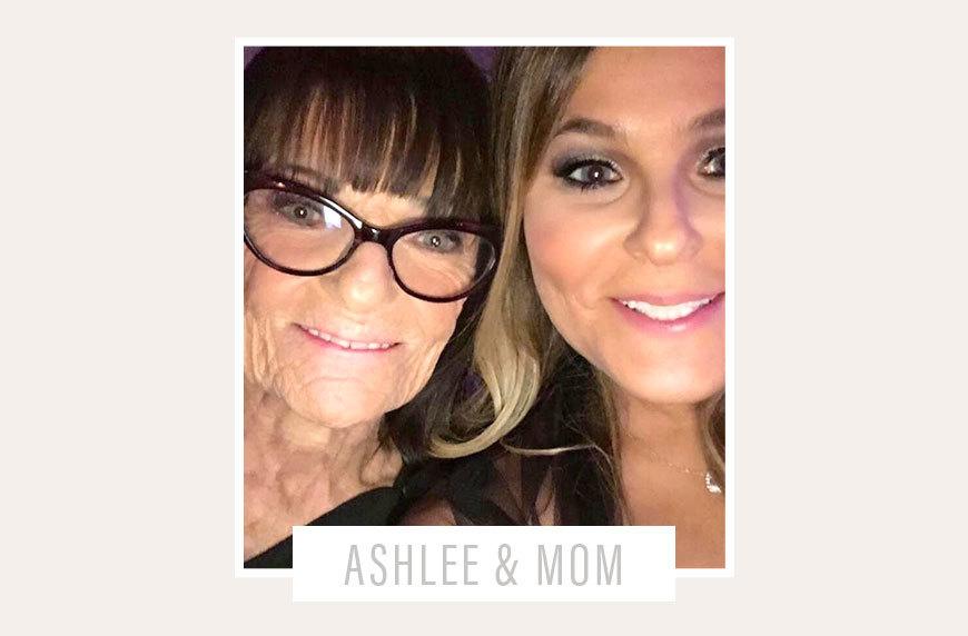 ashlee white with her mother