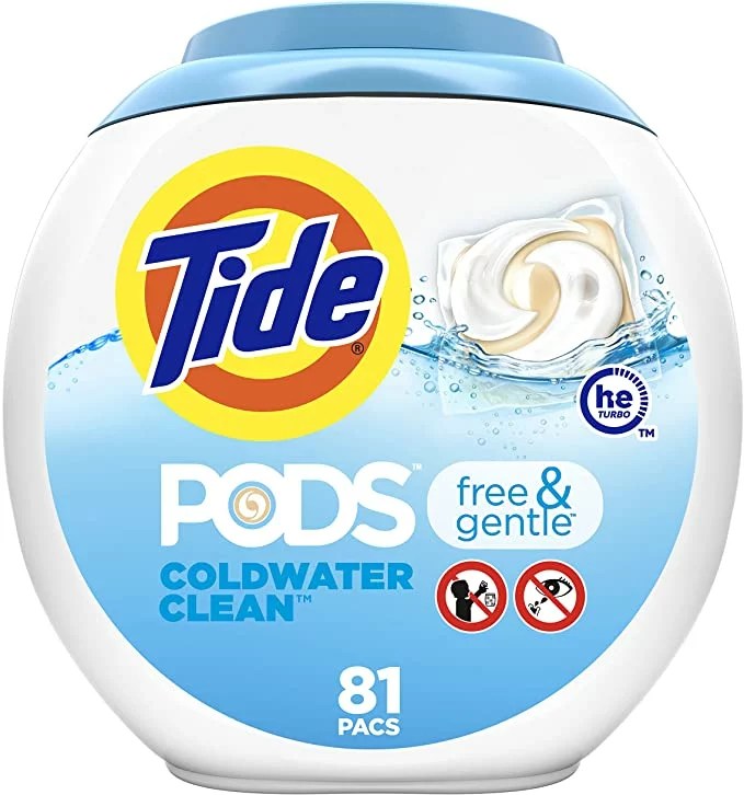 Tide PODS Free & Gentle Laundry Detergent Soap