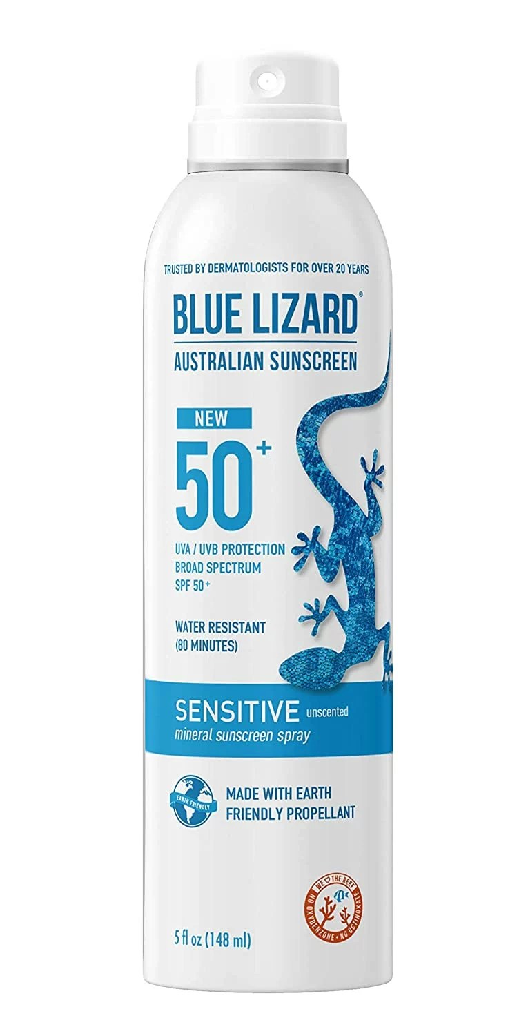 Blue Lizard, Mineral Sunscreen Sensitive SPF 50+, sunscreens for acne prone skin