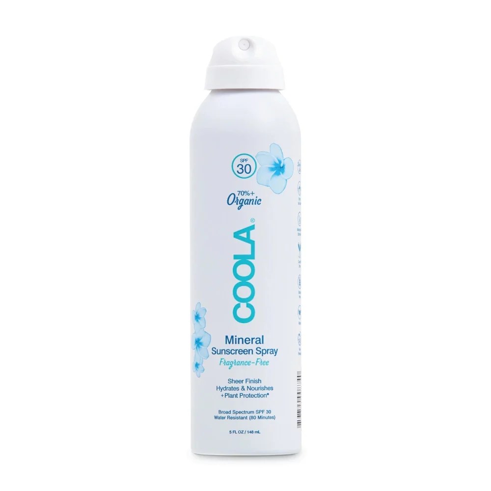 Coola, Mineral Organic Sunscreen Spray SPF 30, sunscreens for acne prone skin