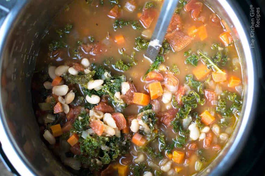 vegan instant pot white bean soup