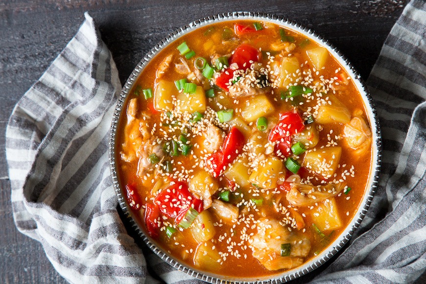 instant pot whole30 sweet and sour chicken