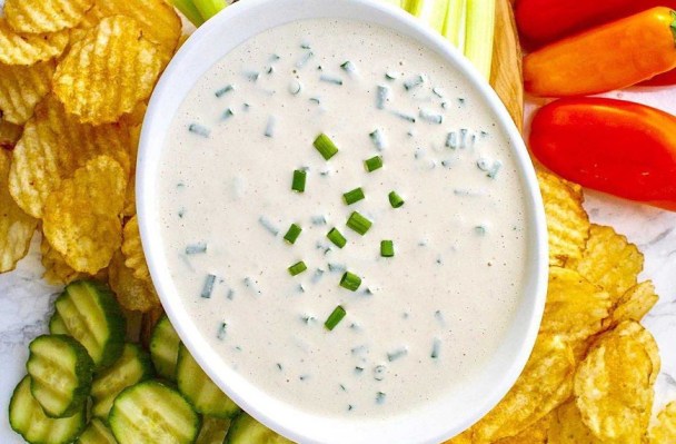 Everything That Touches This Healthy French Onion Dip Becomes the Perfect Snack