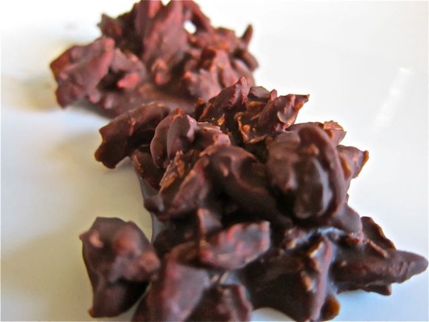 low-glycemic chocolate clusters