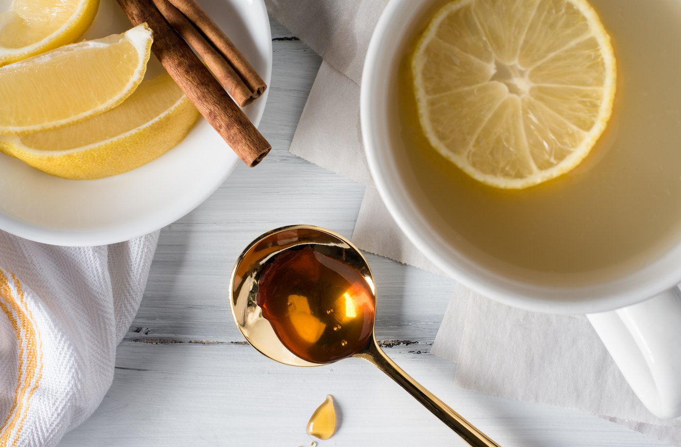 honey water with lemon