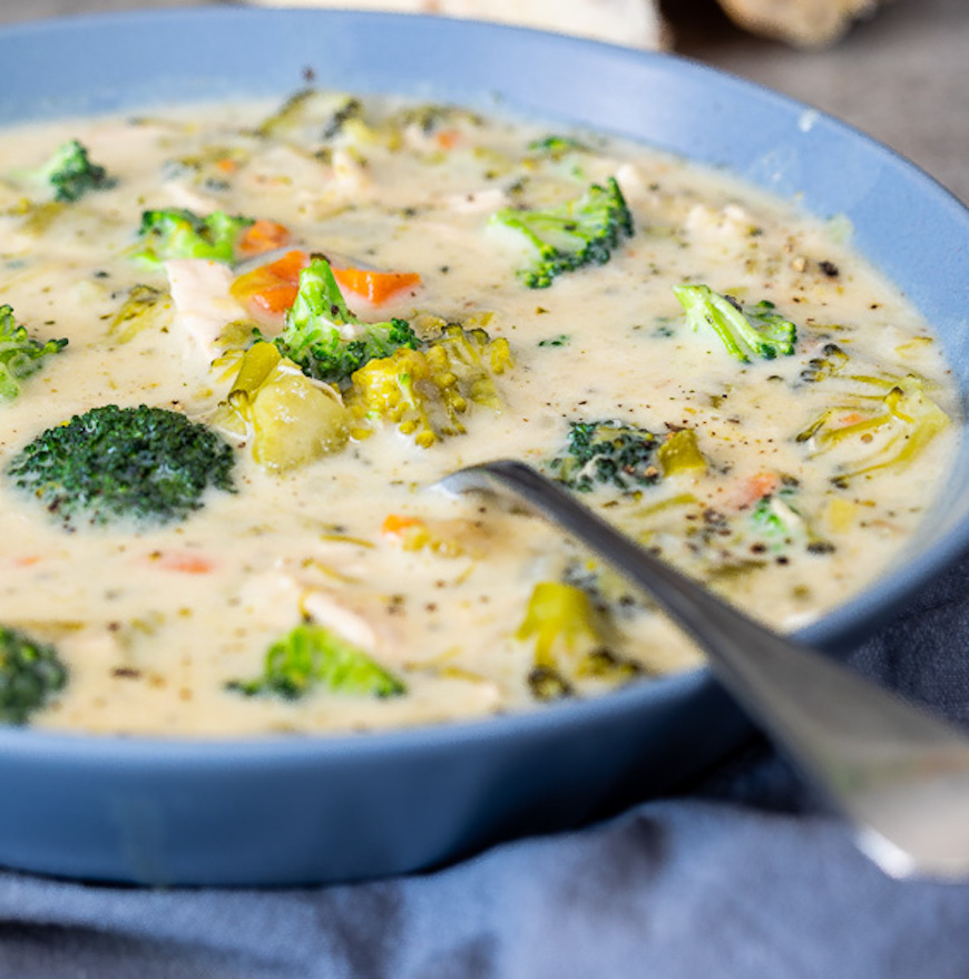 chicken and broccoli soup