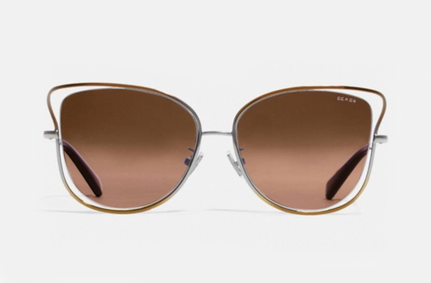 Coach Wire Frame Butterfly Sunglasses, hot to avoid jet lag