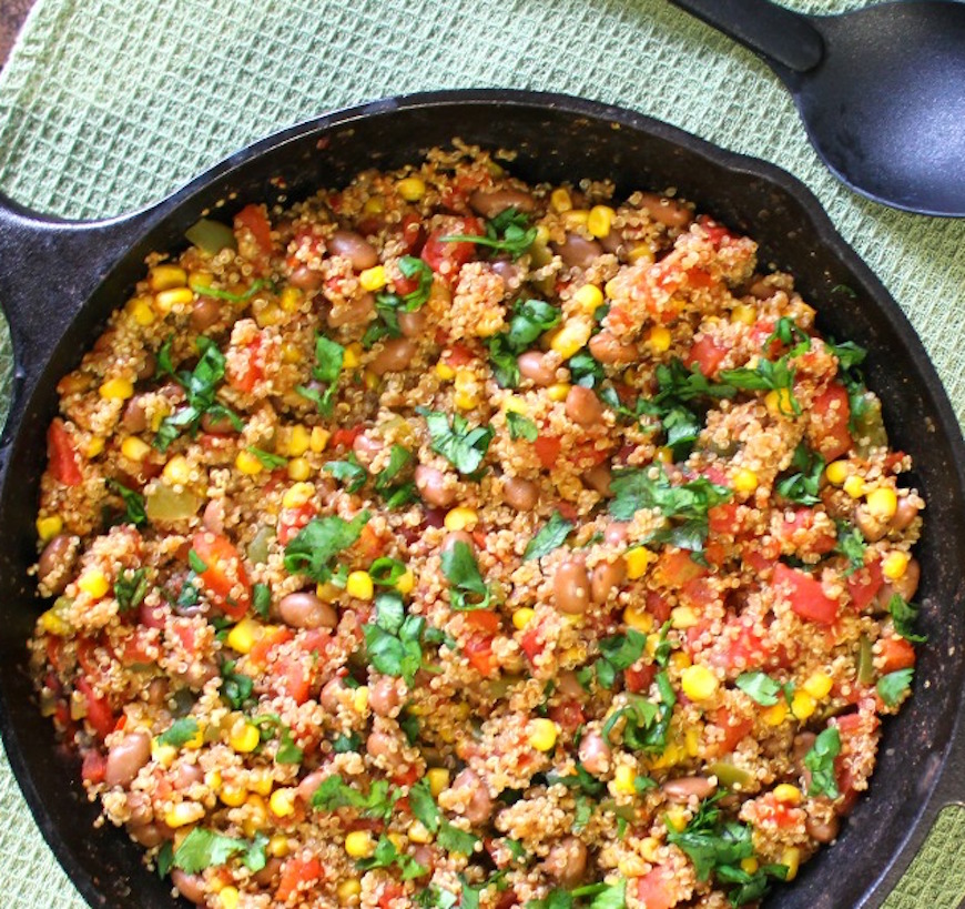 vegetarian Mexican recipe for quinoa