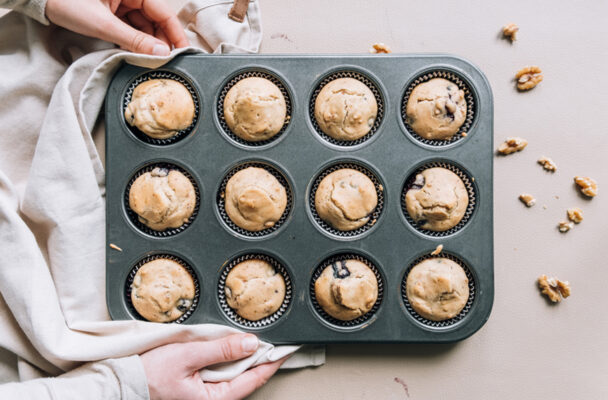 Grab a Can of Chickpeas and Make These High-Protein Vegan Blondie Muffins