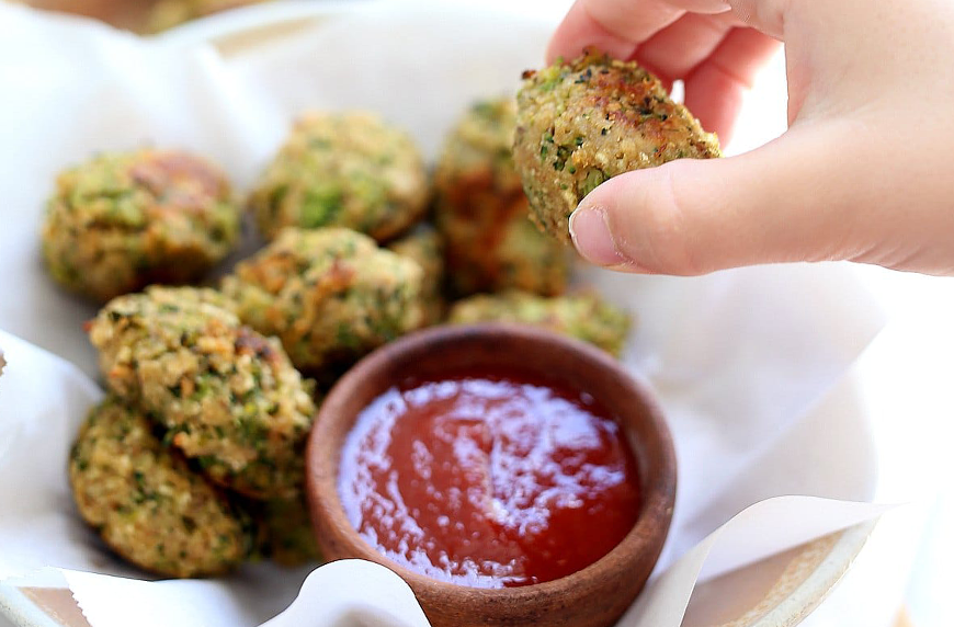 Broccoli Tots, easy freeze and reheat meals