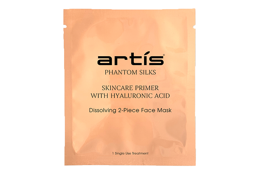 Artis Phantom Silks Skincare Primer with Hyaluronic Acid, dissolving sheet mask