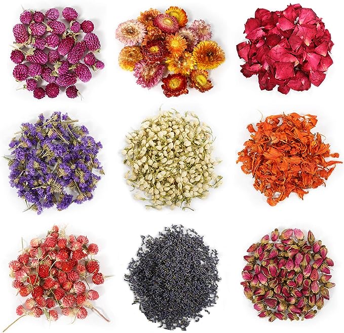 dried flowers, one of the best things to put in your bath