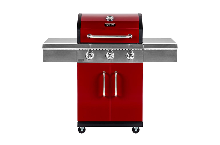Dyna-Glo 3-Burner Propane Gas Grill in Red