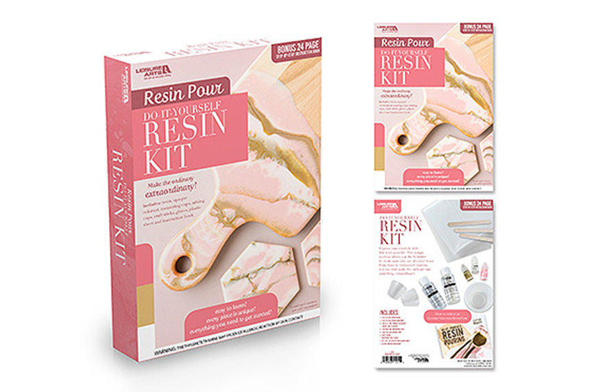 Blush Resin Pour — DIY Resin Kit, adult craft kit