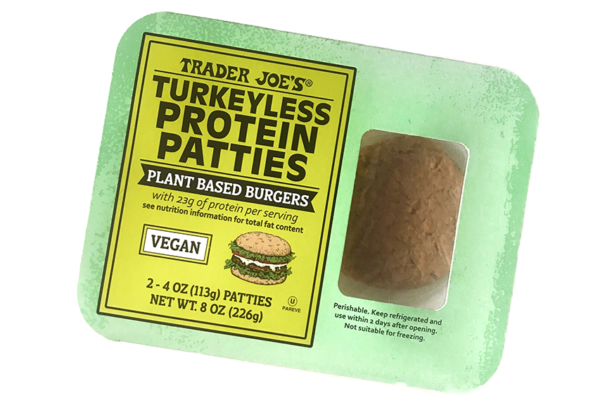 trader joe's turkeyless protein patties