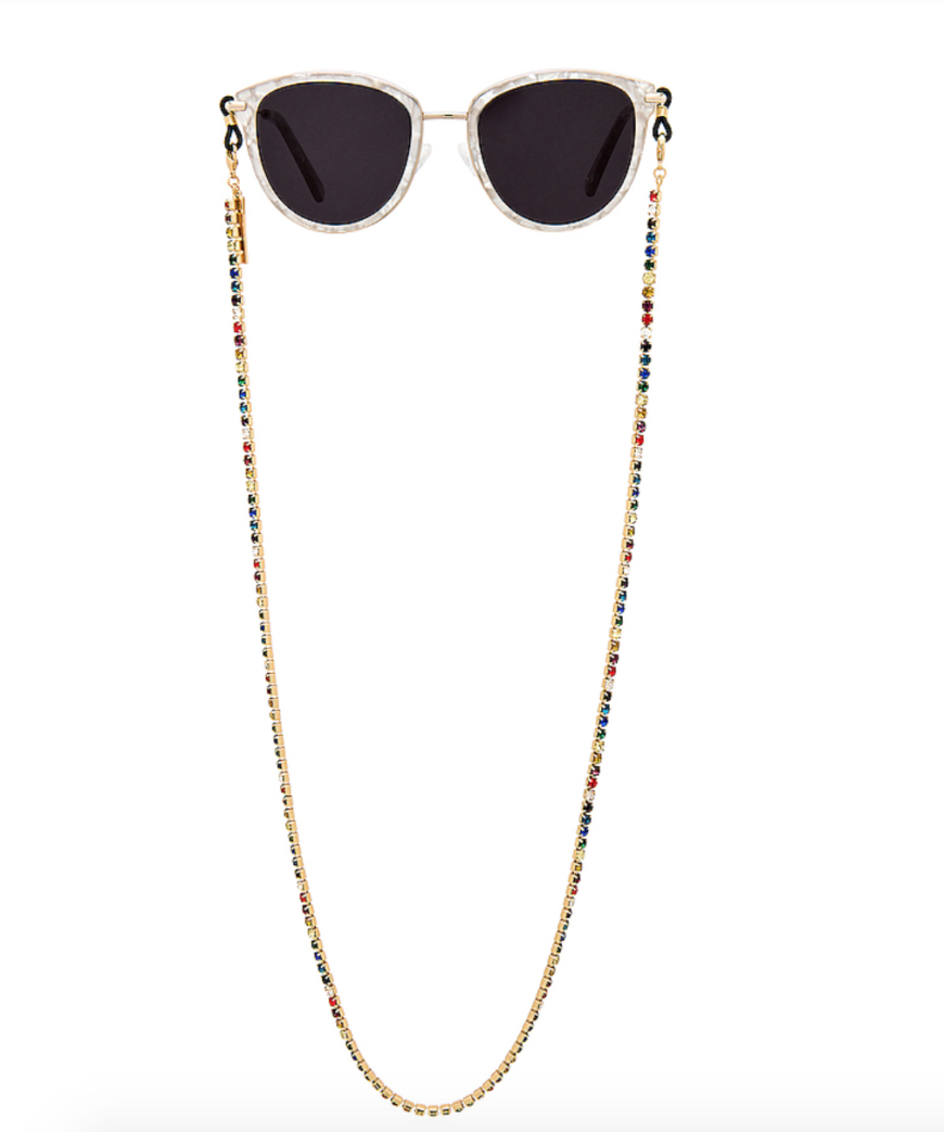 Colorful Bead Women’s eyeglass chain eyewear retainer Mask Holder Reading glass Necklace Lanyard 