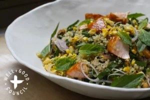 This Healthy Salmon and Quinoa Salad Is the Perfect Summer Dinner When It's Just Too Hot to Cook