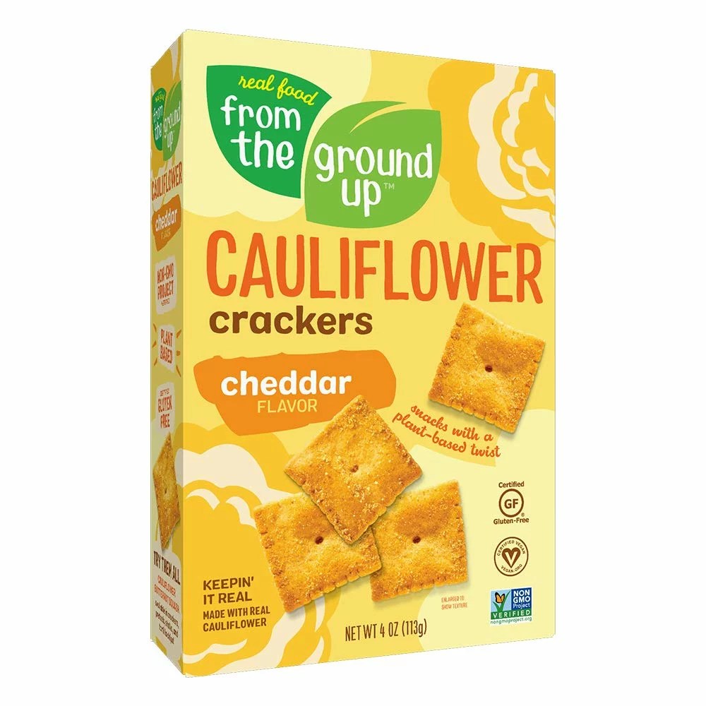 Real Food From The Ground Up Cheddar Cauliflower Crackers