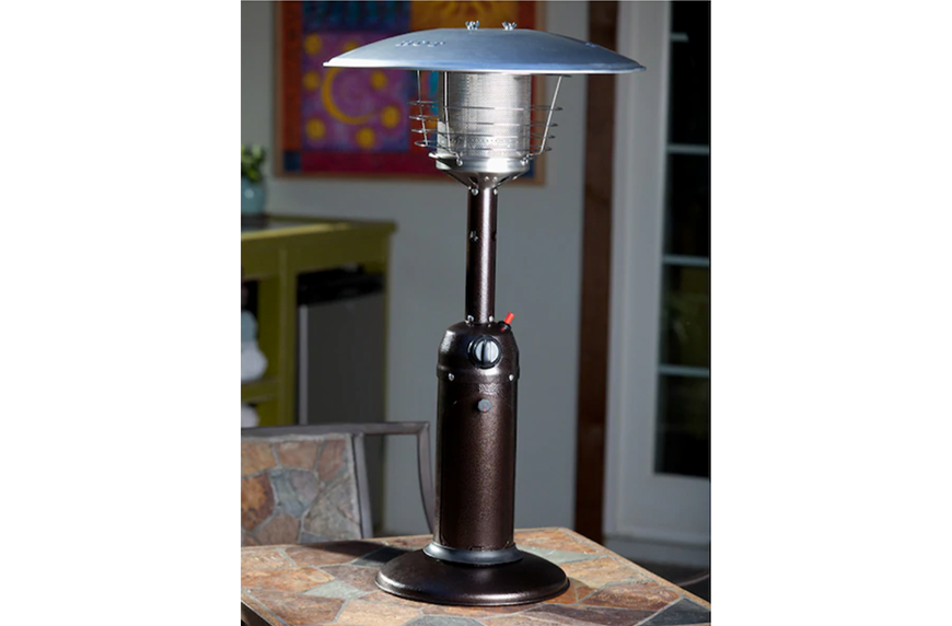 Fire Sense Bronze Steel Tabletop Liquid Propane Patio Heater