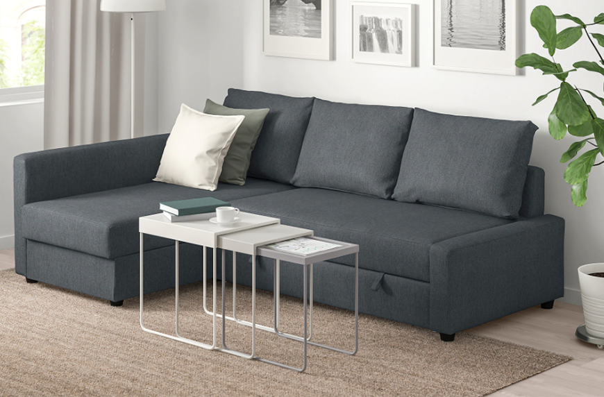 Ikea Friheten Sleeper Sectional with Storage, organizational furniture