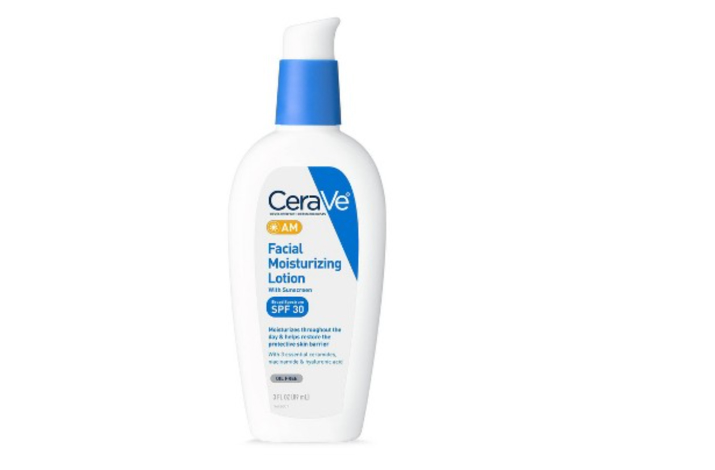 Cerave, AM SPF 30 Facial Moisturizing Lotion, sunscreens for acne prone skin
