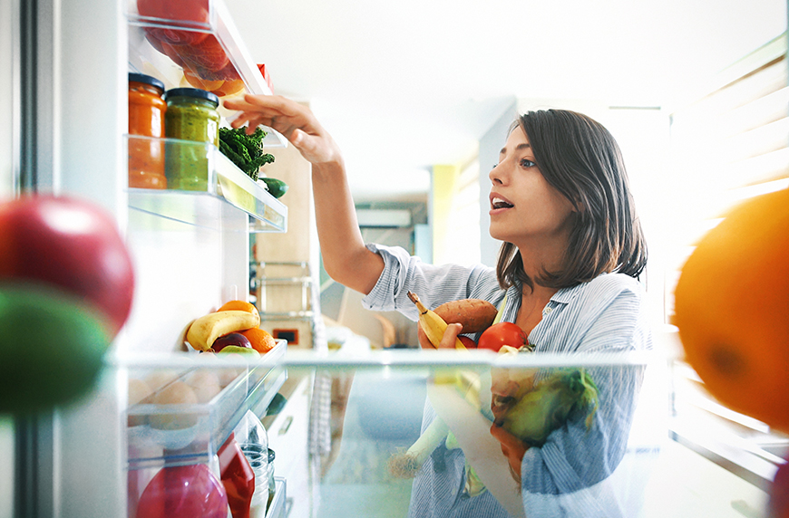 refrigerator hack for food waste