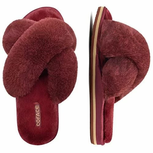 Sollbeam Fuzzy House Slippers With Arch Support India | Ubuy-gemektower.com.vn