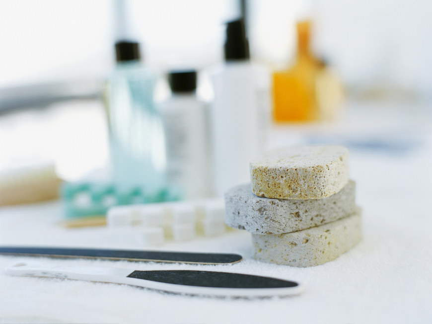how to use a pumice stone