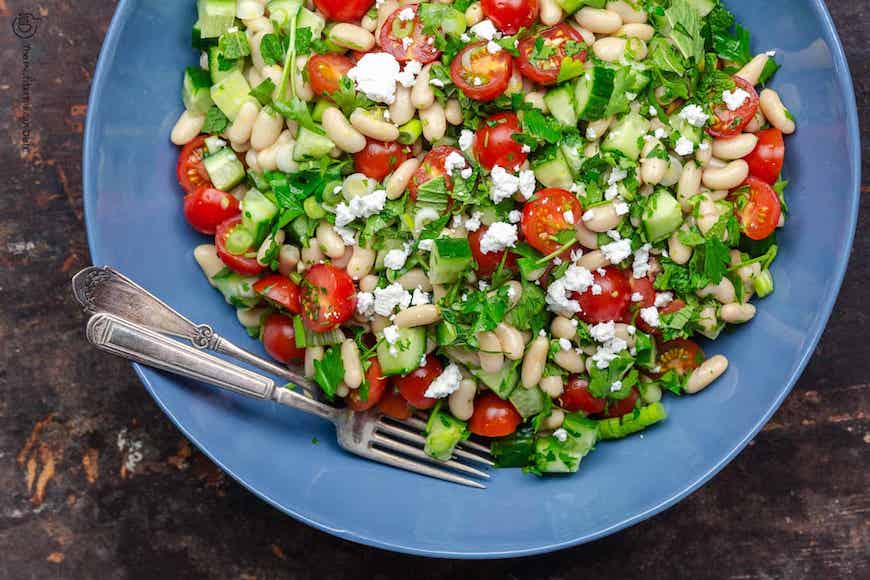 white bean salad