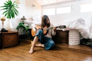 How Learning To Play the Guitar Became My Go-To Meditation Practice in Quarantine