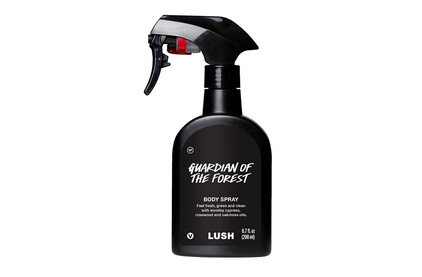 Lush Guardian of the Forest Body Spray, forest bathing scents