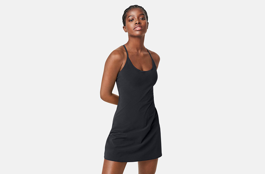 Brown 'The Exercise' Dress by Outdoor Voices on Sale