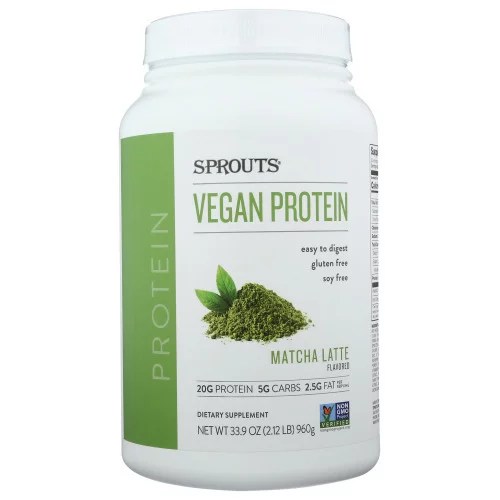 sprouts vegan protein powder matcha
