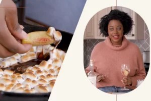 How to Create a Cozy Fireside Moment from the Comfort of Your Couch—And the Dessert-Cocktail Pairing That'll Bring the Outdoors In
