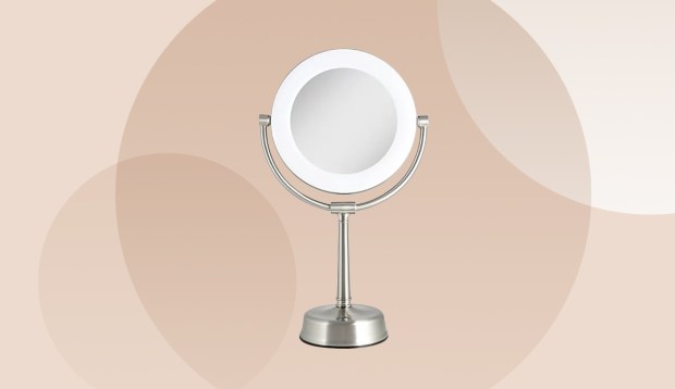 This Adjustable Makeup Mirror Lights Your Face From Every Angle, Making Application a Breeze