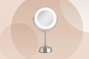 This Adjustable Makeup Mirror Lights Your Face From Every Angle, Making Application a Breeze