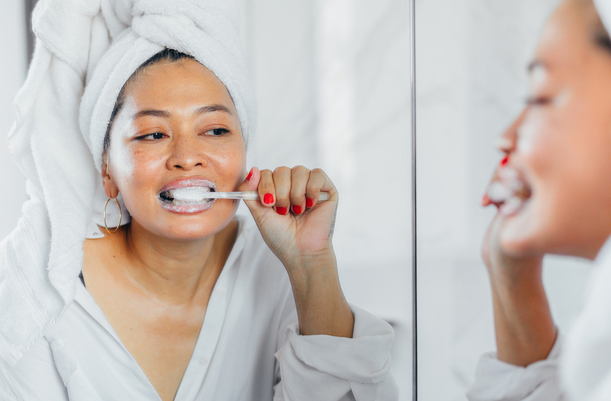 nightly oral care routine