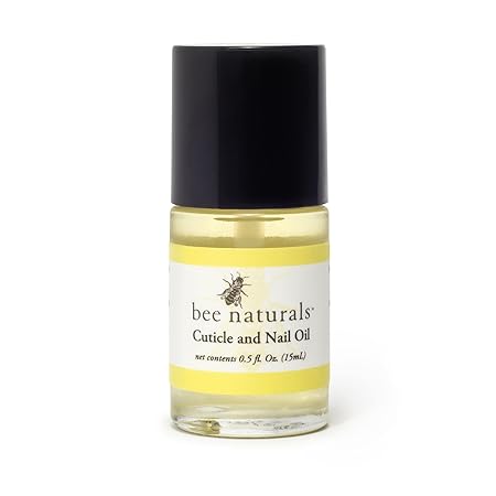 A bottle of bee naturals cuticle and nail oil, best cuticle oils
