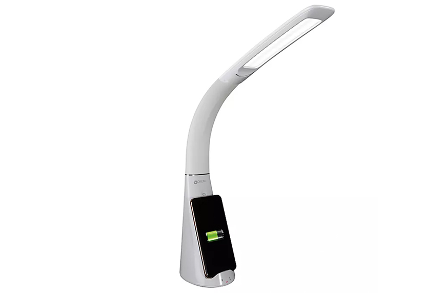 OttLite Purify LED Desk Lamp with Wireless Charging
