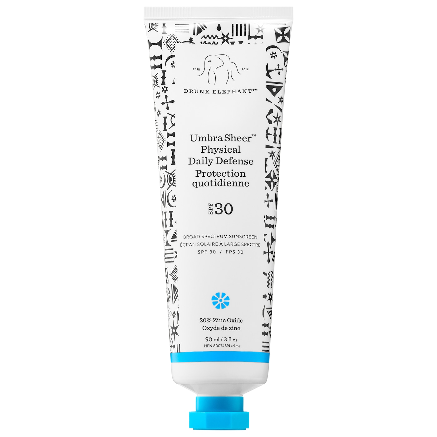 Drunk Elephant Umbra Sheer Physical Daily Defense SPF 30, one of the best sunscreens for sensitive skin
