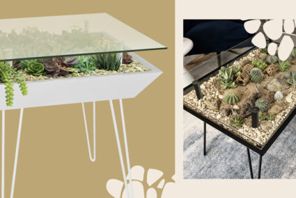 This Furniture Line Focuses on ‘Blooming Tables’, and Is the First That Incorporates Plants Right Into the Design