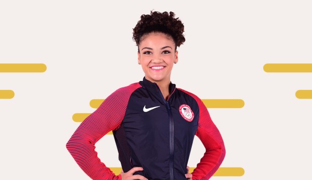 The 2 Stretches Olympic Gymnast Laurie Hernandez Does For Tight Hips and Calves