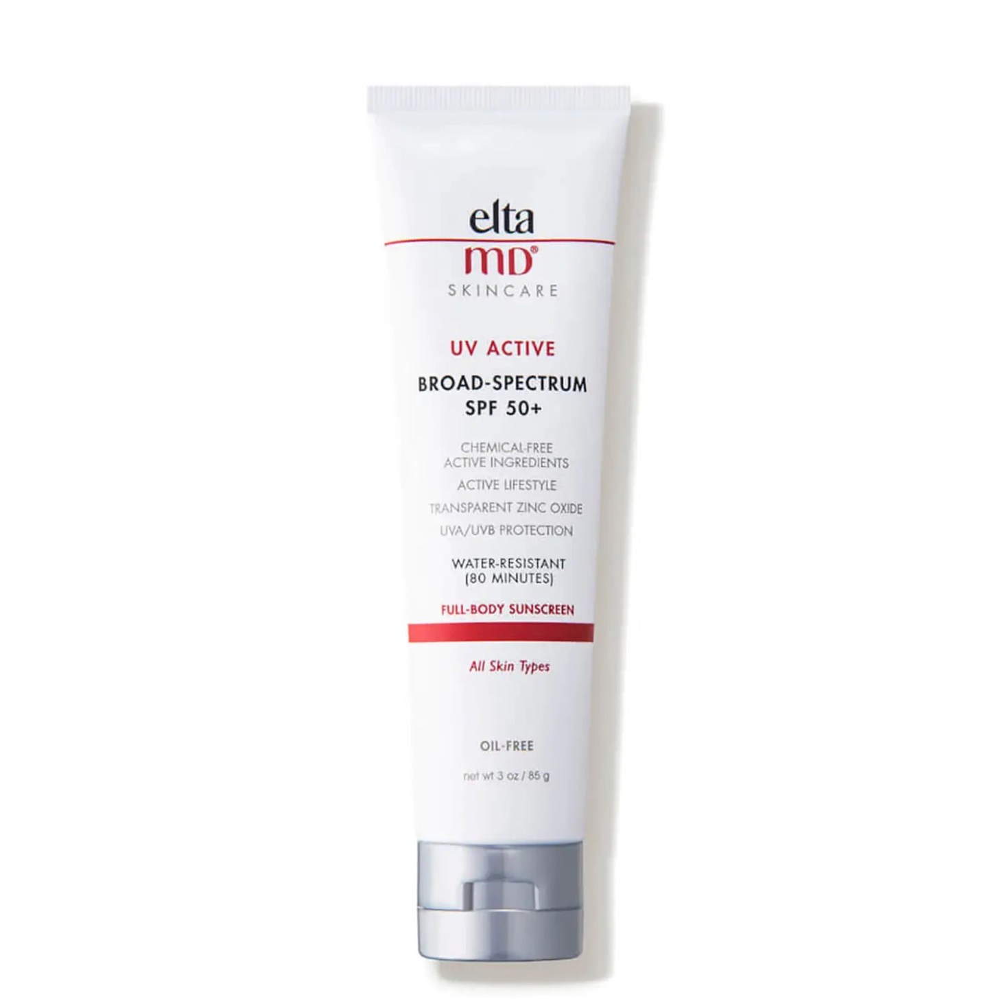 A tube of Elta MD UV active broad spectrum SPF 50