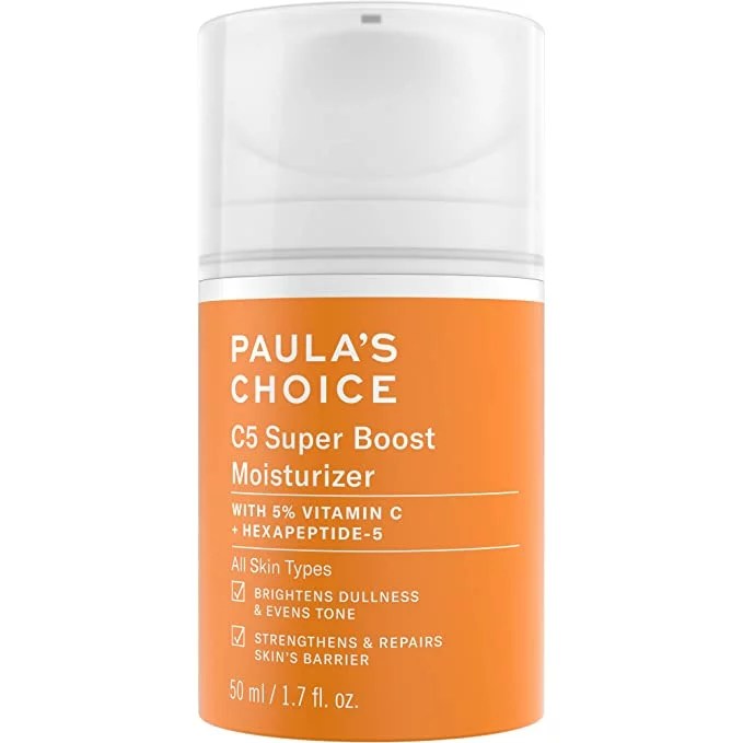 A tube of Paula's Choice C5 Super Boost vitamin C eye cream