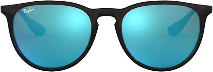 black ray ban erika sunglasses with polarized lenses
